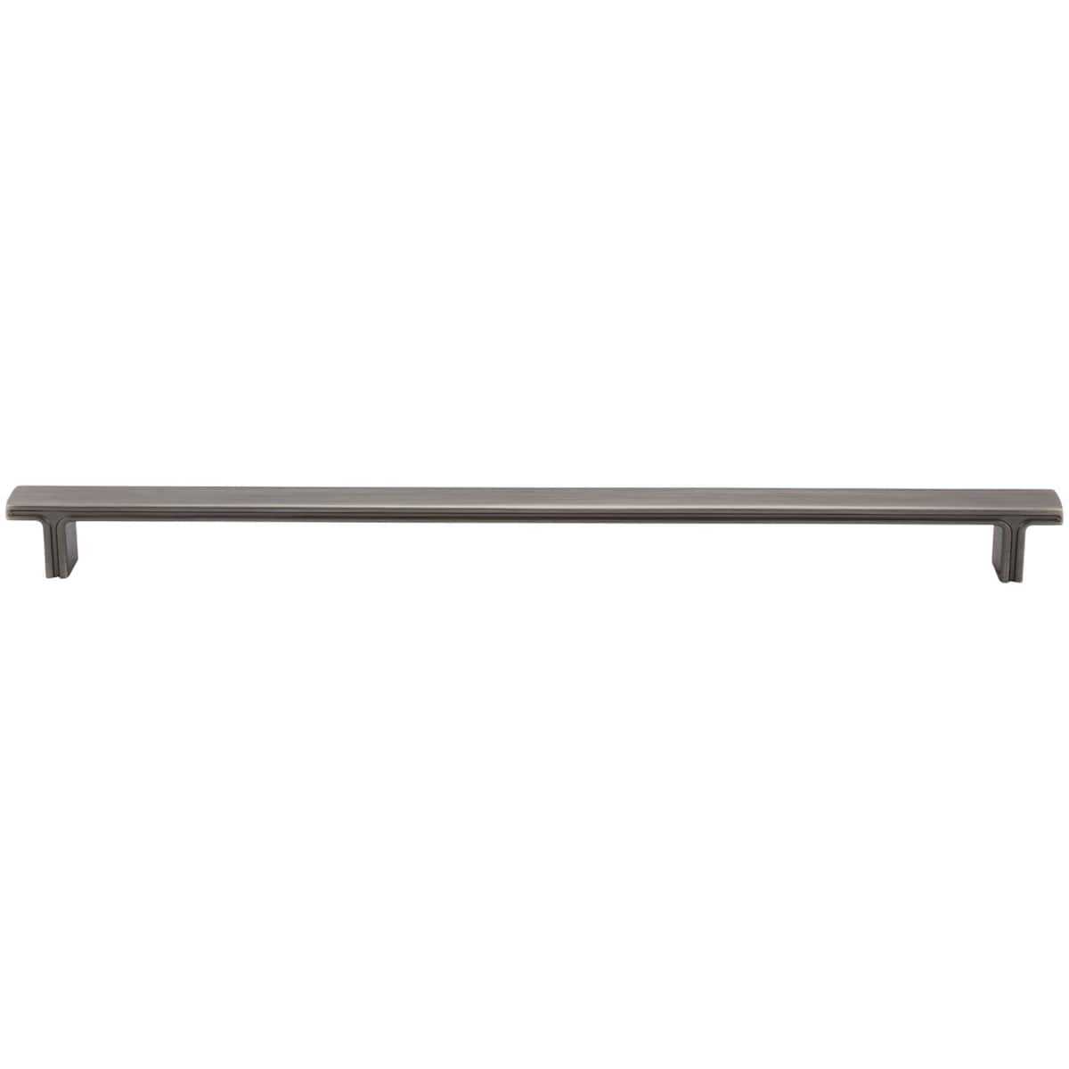 Jeffrey Alexander - 867-320NI - Anwick 12-5/8" Center to Center Flat Square Large Oversized Cabinet Bar Handle / Drawer Bar Pull in Polished Nickel