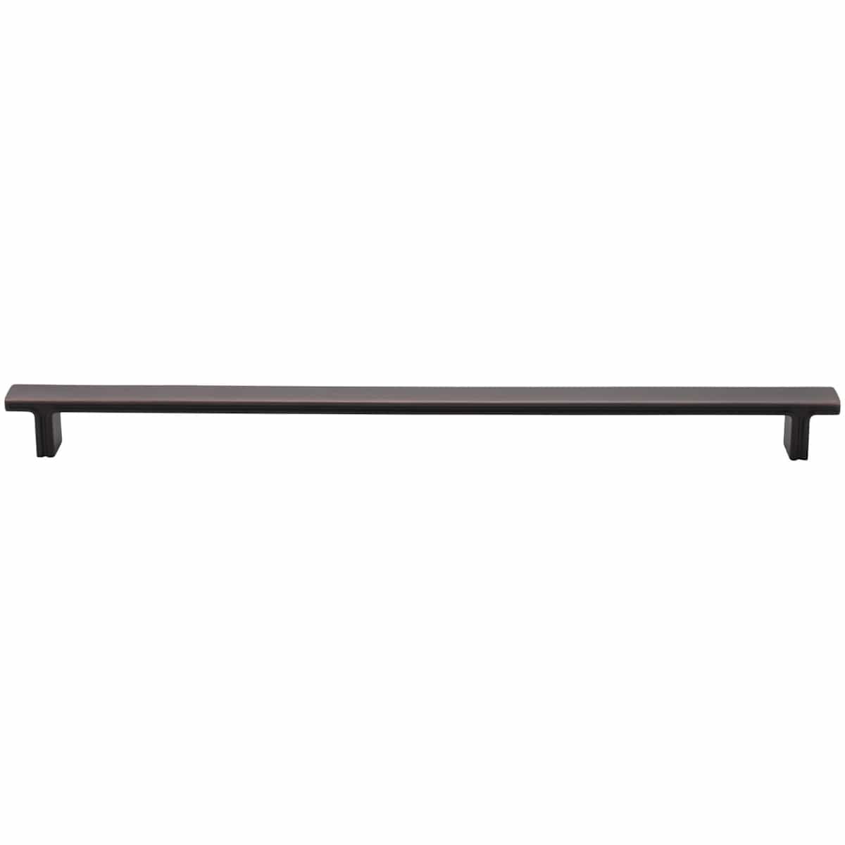 Jeffrey Alexander - 867-320NI - Anwick 12-5/8" Center to Center Flat Square Large Oversized Cabinet Bar Handle / Drawer Bar Pull in Polished Nickel
