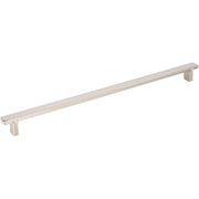 Jeffrey Alexander - 867-320NI - Anwick 12-5/8" Center to Center Flat Square Large Oversized Cabinet Bar Handle / Drawer Bar Pull in Polished Nickel