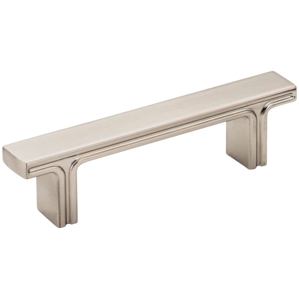 Jeffrey Alexander - 867-3SN - Anwick 3" Center to Center Modern Linear Flat Bar Cabinet Handle / Drawer Pull in Satin Nickel