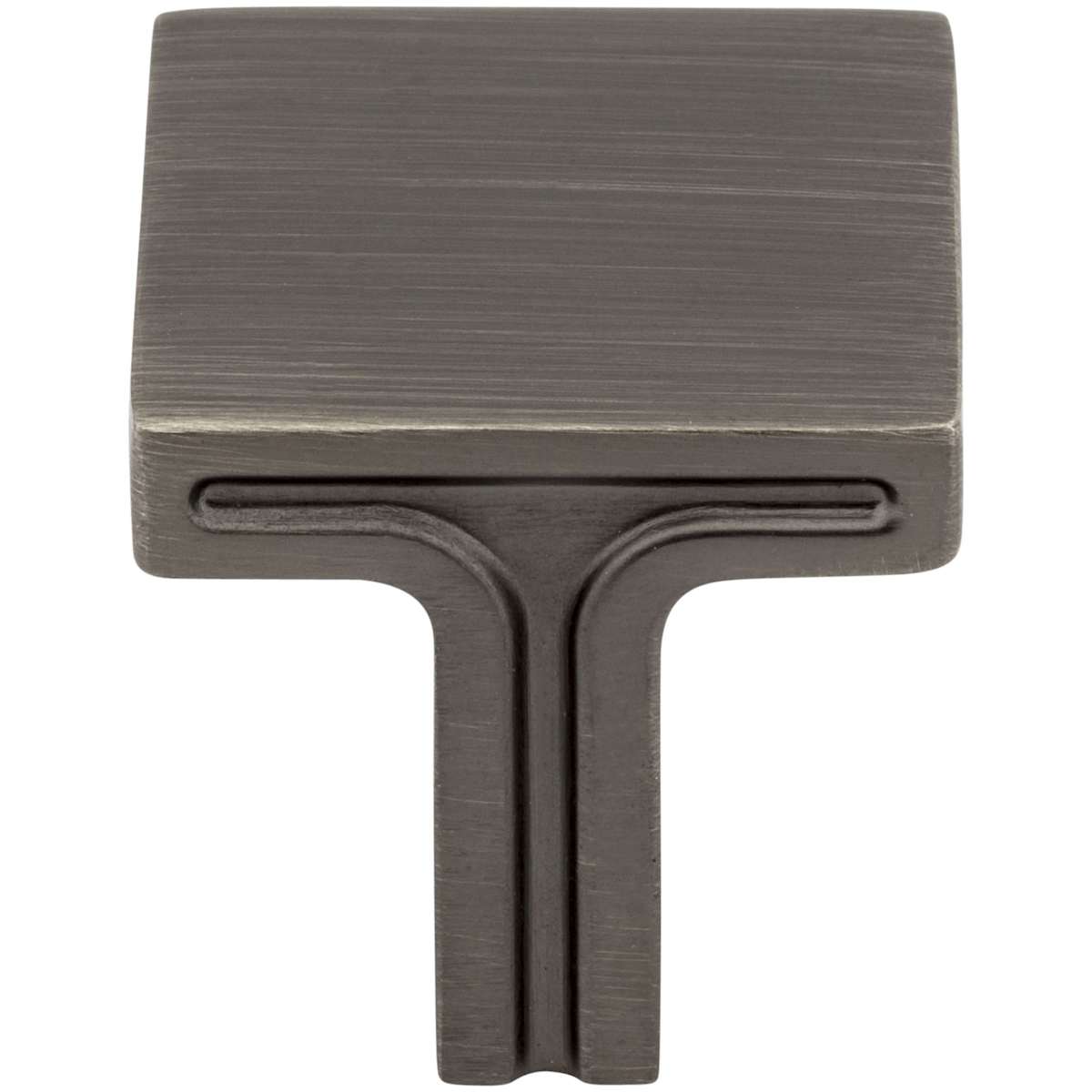 Jeffrey Alexander - 867L-SN - Anwick 1-1/8" Modern Linear Square Cabinet Knob / Drawer Knob in Satin Nickel