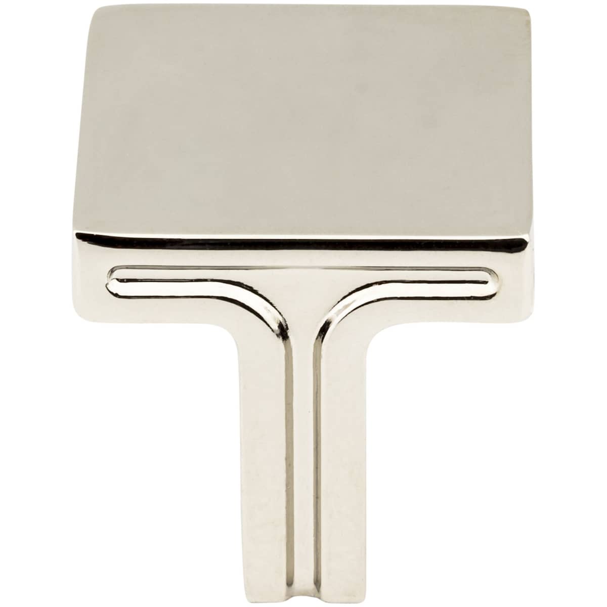 Jeffrey Alexander - 867L-SN - Anwick 1-1/8" Modern Linear Square Cabinet Knob / Drawer Knob in Satin Nickel