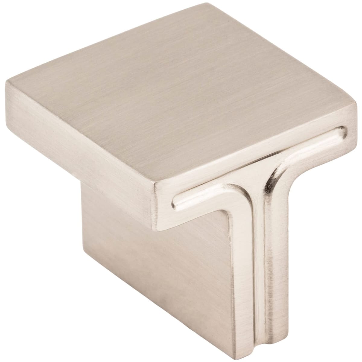 Jeffrey Alexander - 867L-SN - Anwick 1-1/8" Modern Linear Square Cabinet Knob / Drawer Knob in Satin Nickel