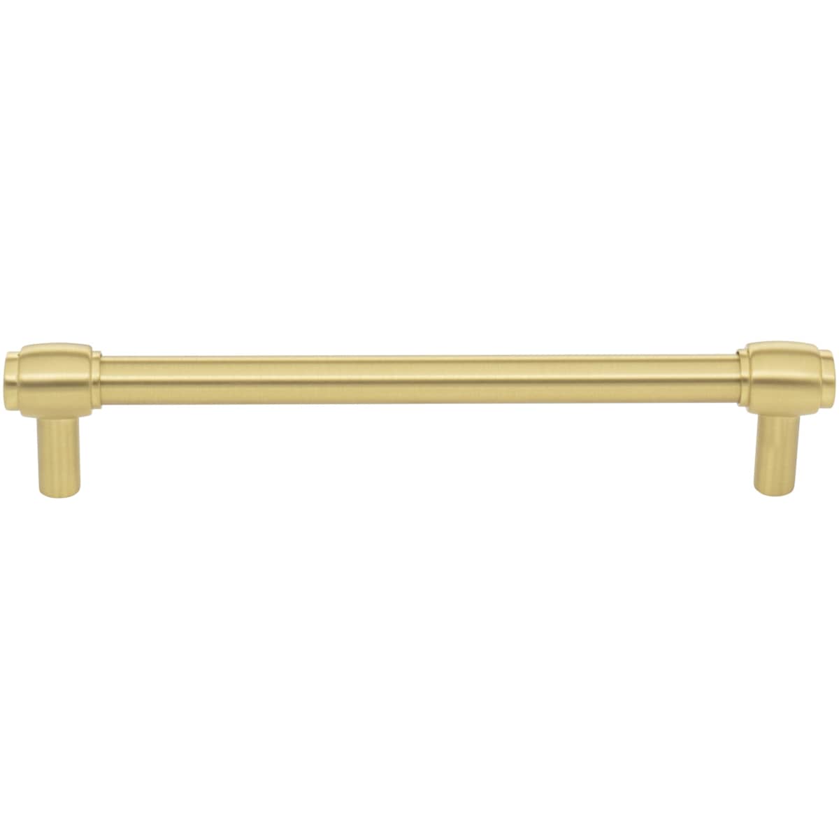 Jeffrey Alexander - 885-160NI - Hayworth 6-5/16 Inch Center to Center Modern Industrial Pipe Bar Style Cabinet Handle / Drawer Bar Pull in Polished Nickel