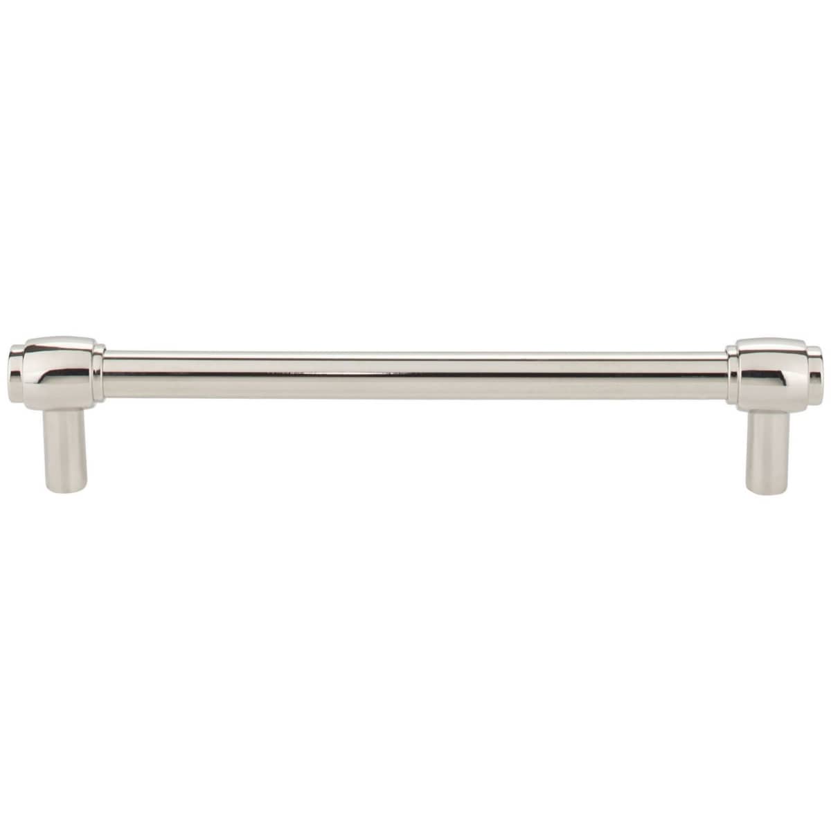 Jeffrey Alexander - 885-160NI - Hayworth 6-5/16 Inch Center to Center Modern Industrial Pipe Bar Style Cabinet Handle / Drawer Bar Pull in Polished Nickel