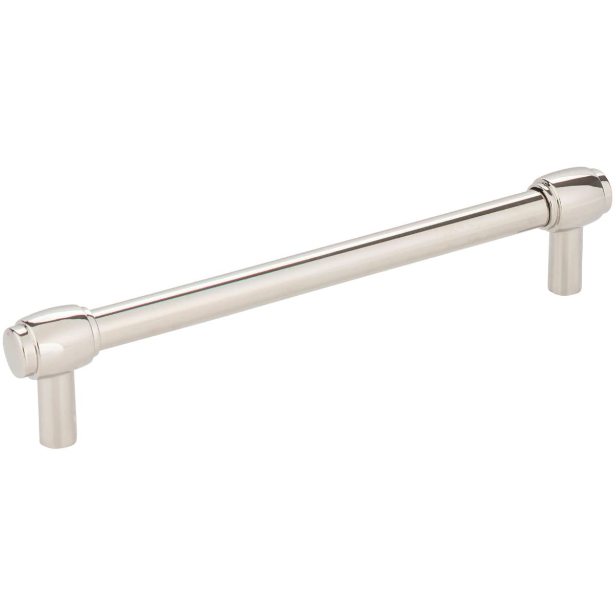 Jeffrey Alexander - 885-160NI - Hayworth 6-5/16 Inch Center to Center Modern Industrial Pipe Bar Style Cabinet Handle / Drawer Bar Pull in Polished Nickel
