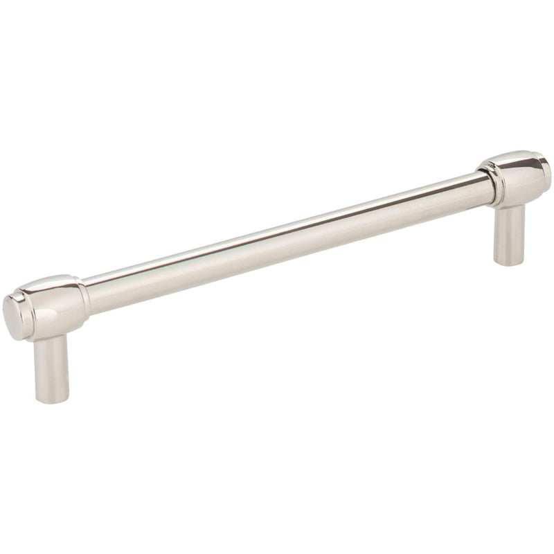 Jeffrey Alexander - 885-160NI - Hayworth 6-5/16 Inch Center to Center Modern Industrial Pipe Bar Style Cabinet Handle / Drawer Bar Pull in Polished Nickel