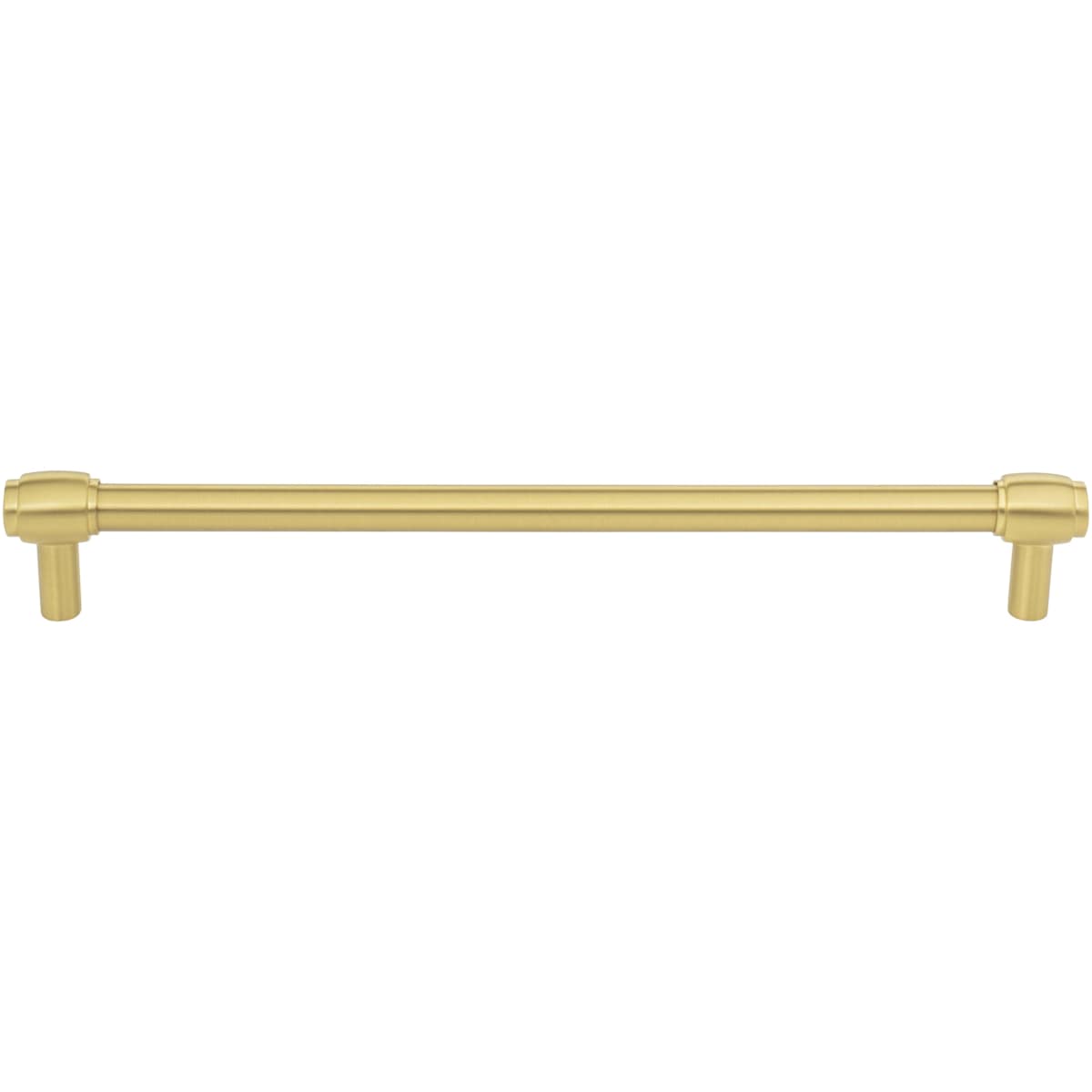 Jeffrey Alexander - 885-224SN - Hayworth 8-13/16" (224mm) Center to Center Modern Industrial Pipe Bar Cabinet Handle / Drawer Bar Pull in Satin Nickel