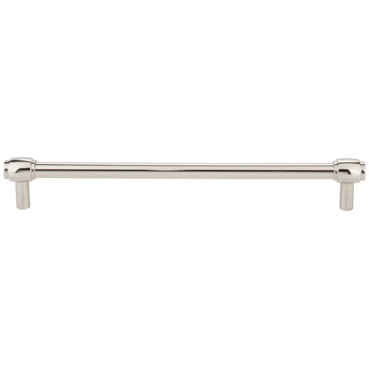 Jeffrey Alexander - 885-224SN - Hayworth 8-13/16" (224mm) Center to Center Modern Industrial Pipe Bar Cabinet Handle / Drawer Bar Pull in Satin Nickel