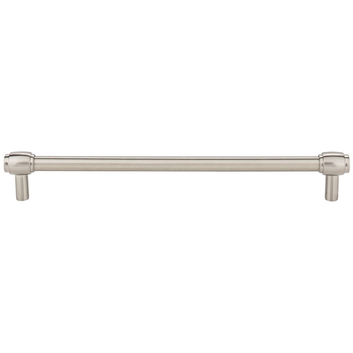 Jeffrey Alexander - 885-224SN - Hayworth 8-13/16" (224mm) Center to Center Modern Industrial Pipe Bar Cabinet Handle / Drawer Bar Pull in Satin Nickel