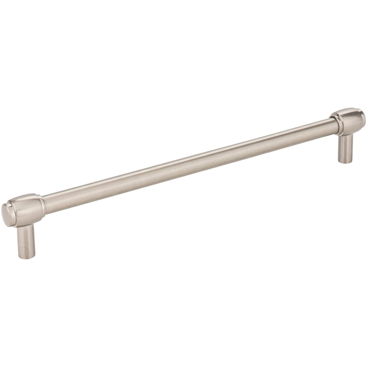 Jeffrey Alexander - 885-224SN - Hayworth 8-13/16" (224mm) Center to Center Modern Industrial Pipe Bar Cabinet Handle / Drawer Bar Pull in Satin Nickel