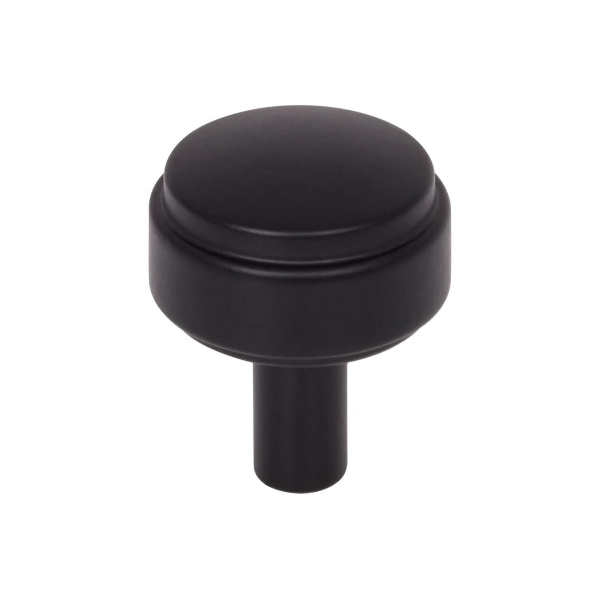 Hayworth 1-1/8" Modern Industrial Stepped Round Cabinet Knob / Drawer Knob with Mounting Hardware