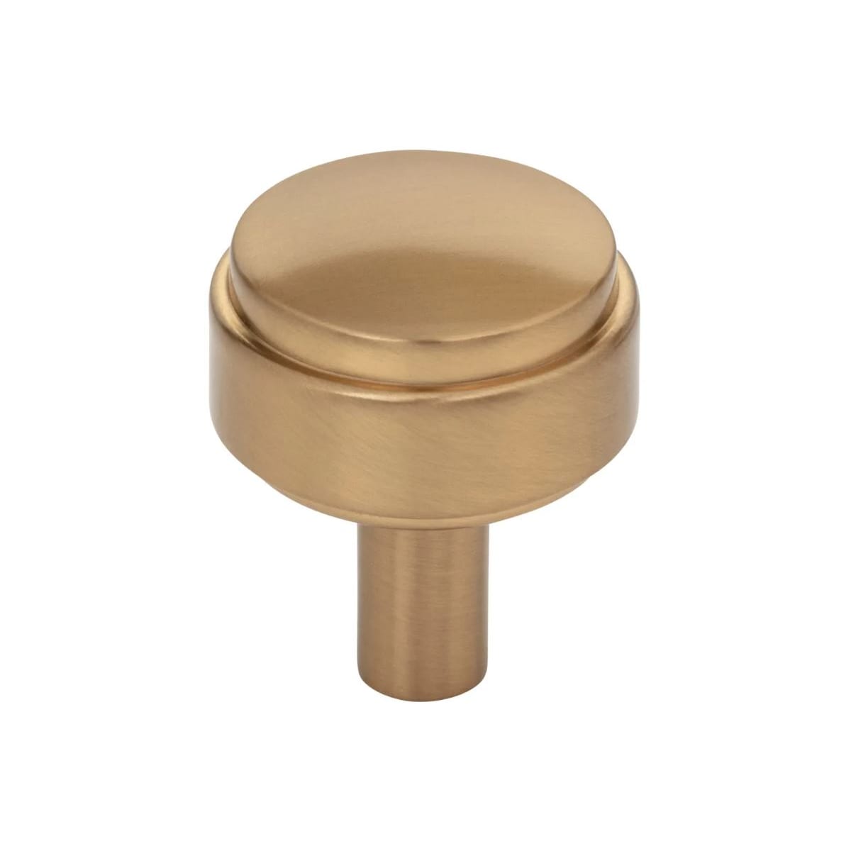 Hayworth 1-1/8" Modern Industrial Stepped Round Cabinet Knob / Drawer Knob with Mounting Hardware
