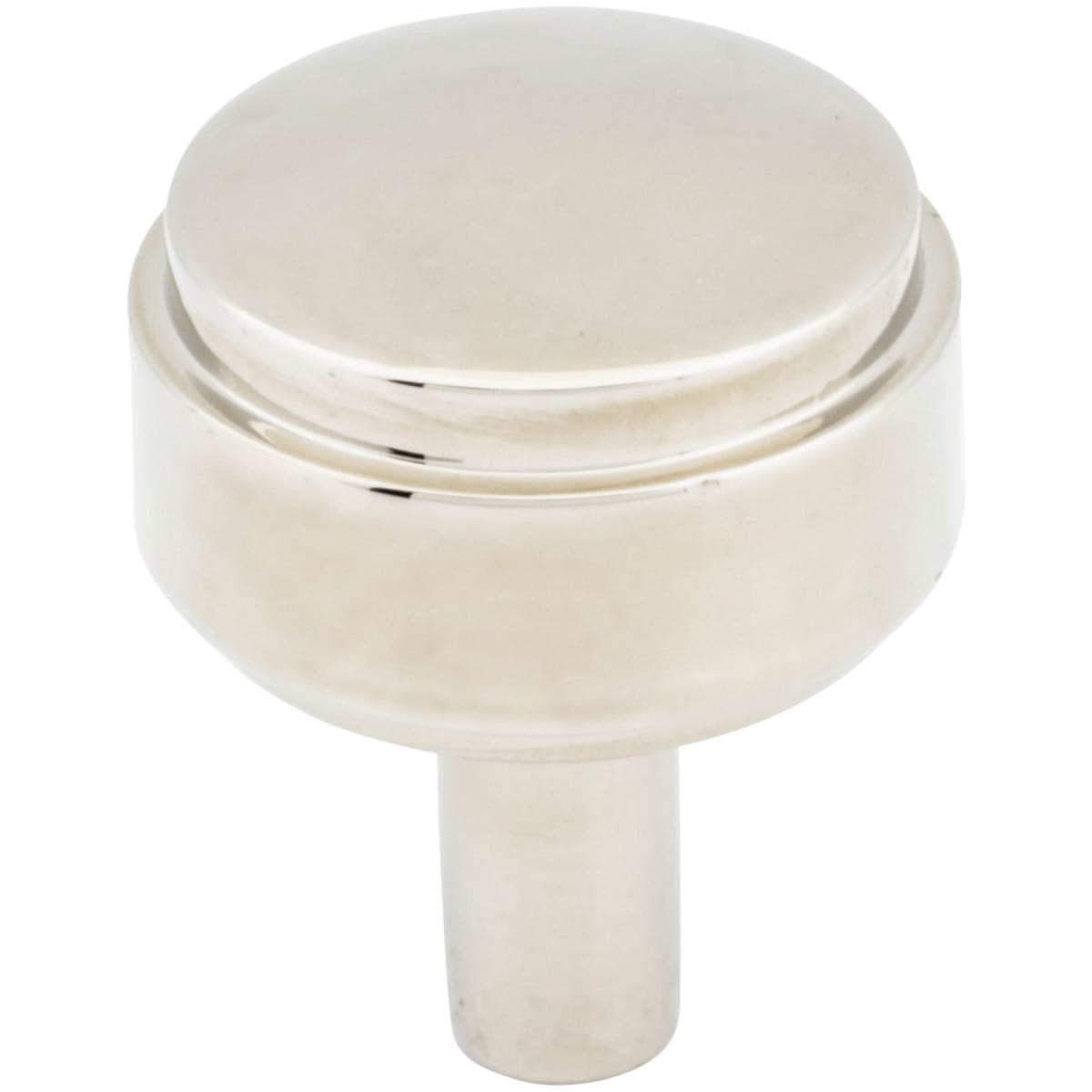 Hayworth 1-1/8" Modern Industrial Stepped Round Cabinet Knob / Drawer Knob with Mounting Hardware