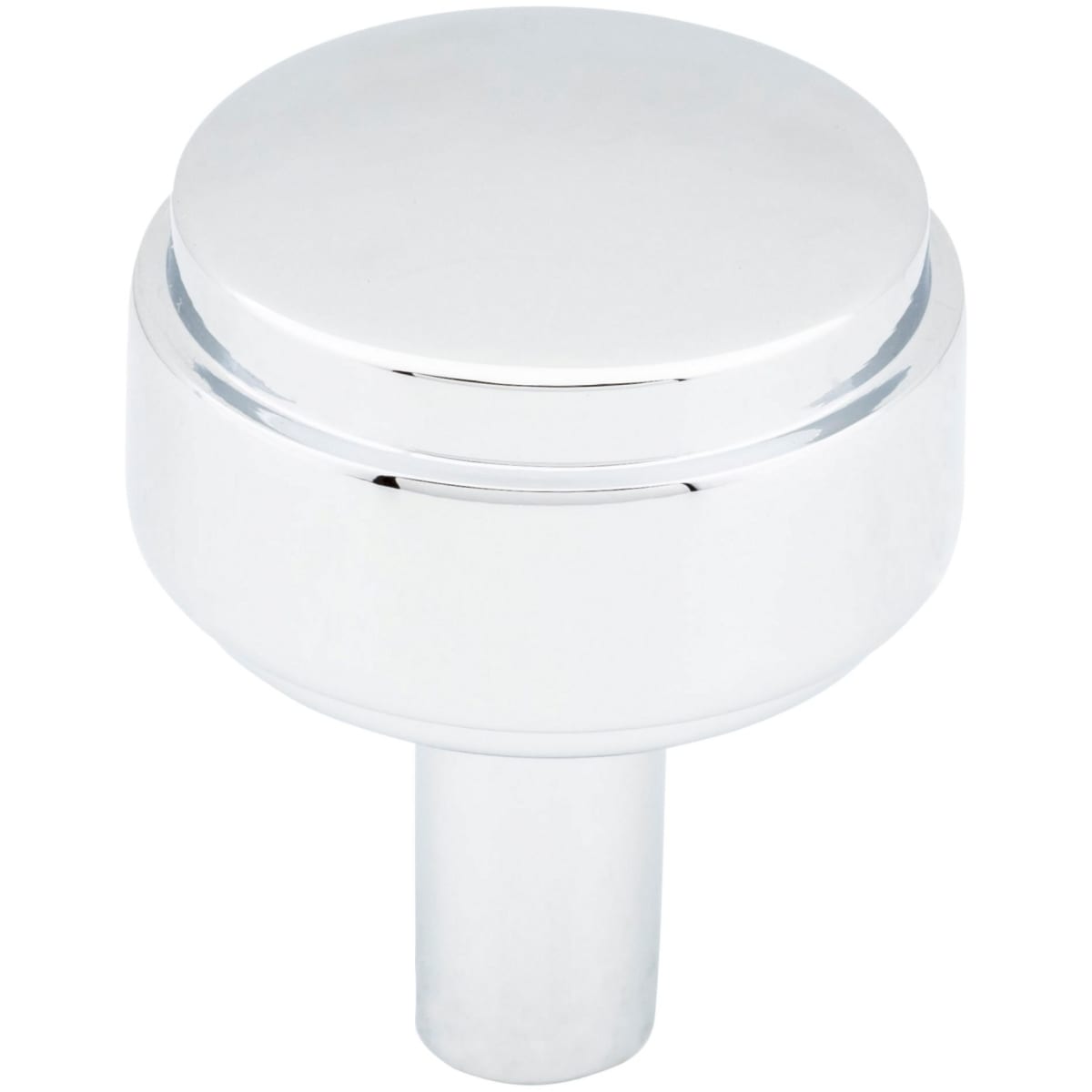 Hayworth 1-1/8" Modern Industrial Stepped Round Cabinet Knob / Drawer Knob with Mounting Hardware