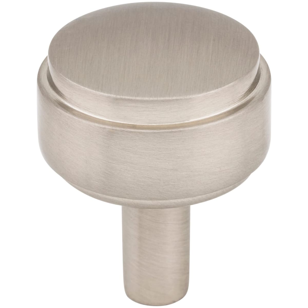 Hayworth 1-1/8" Modern Industrial Stepped Round Cabinet Knob / Drawer Knob with Mounting Hardware