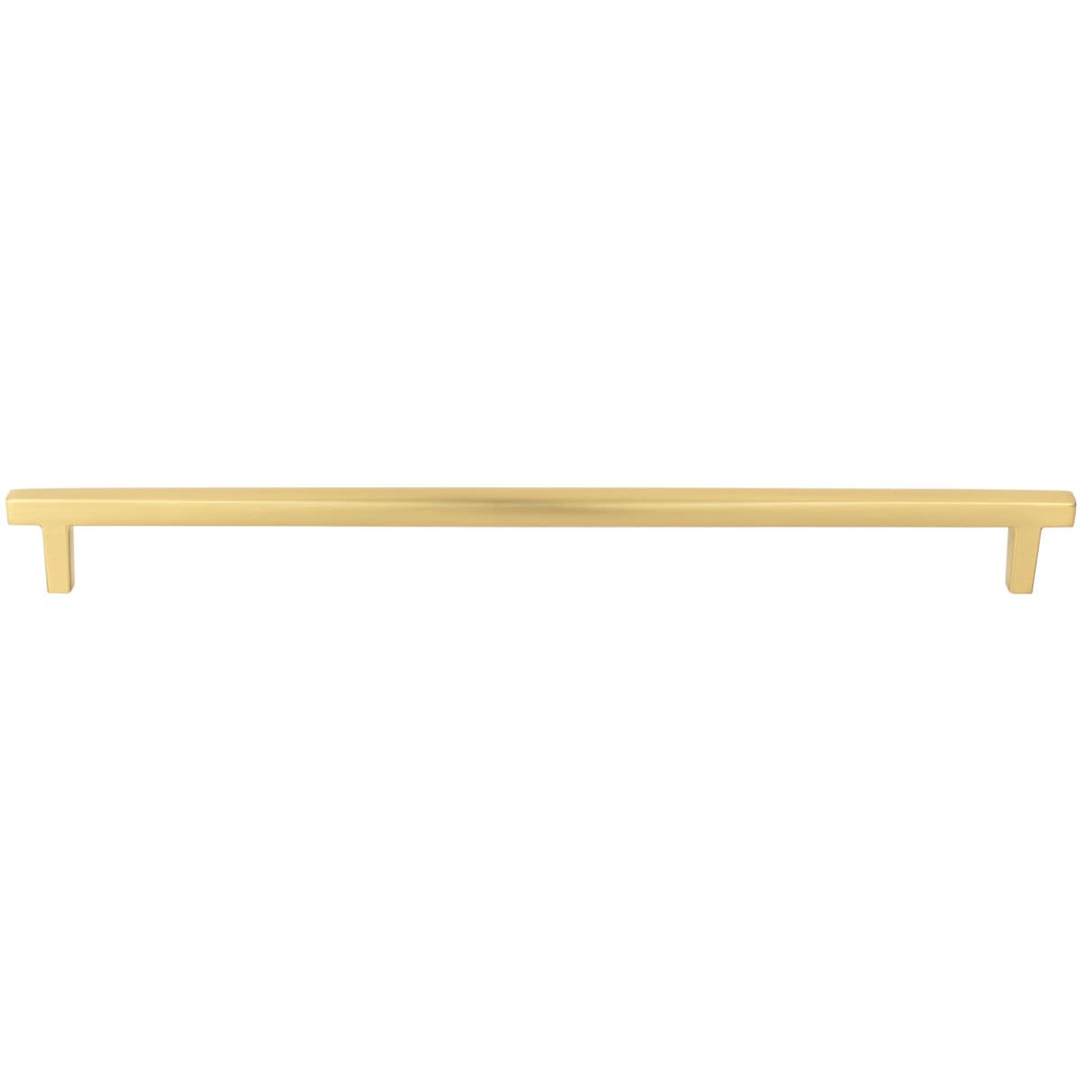 Jeffrey Alexander - 905-305BG - Whitlock 12" Center to Center Contemporary Square Bar Large Cabinet Handle / Drawer Pull in Brushed Gold