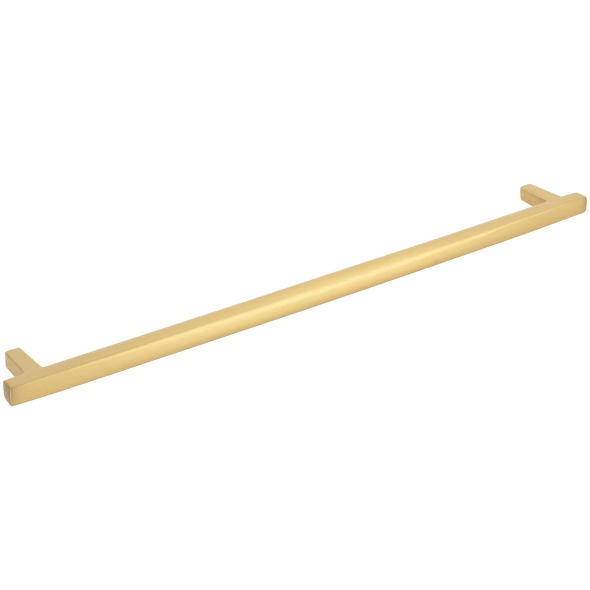 Jeffrey Alexander - 905-305BG - Whitlock 12" Center to Center Contemporary Square Bar Large Cabinet Handle / Drawer Pull in Brushed Gold