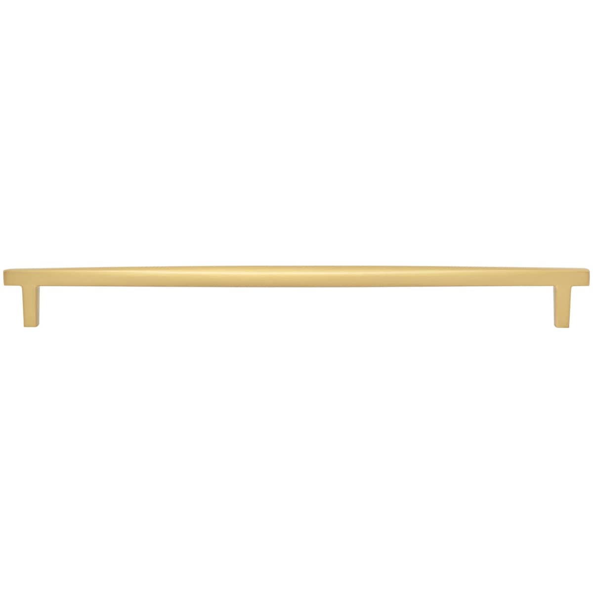 Jeffrey Alexander - 905-305BG - Whitlock 12" Center to Center Contemporary Square Bar Large Cabinet Handle / Drawer Pull in Brushed Gold