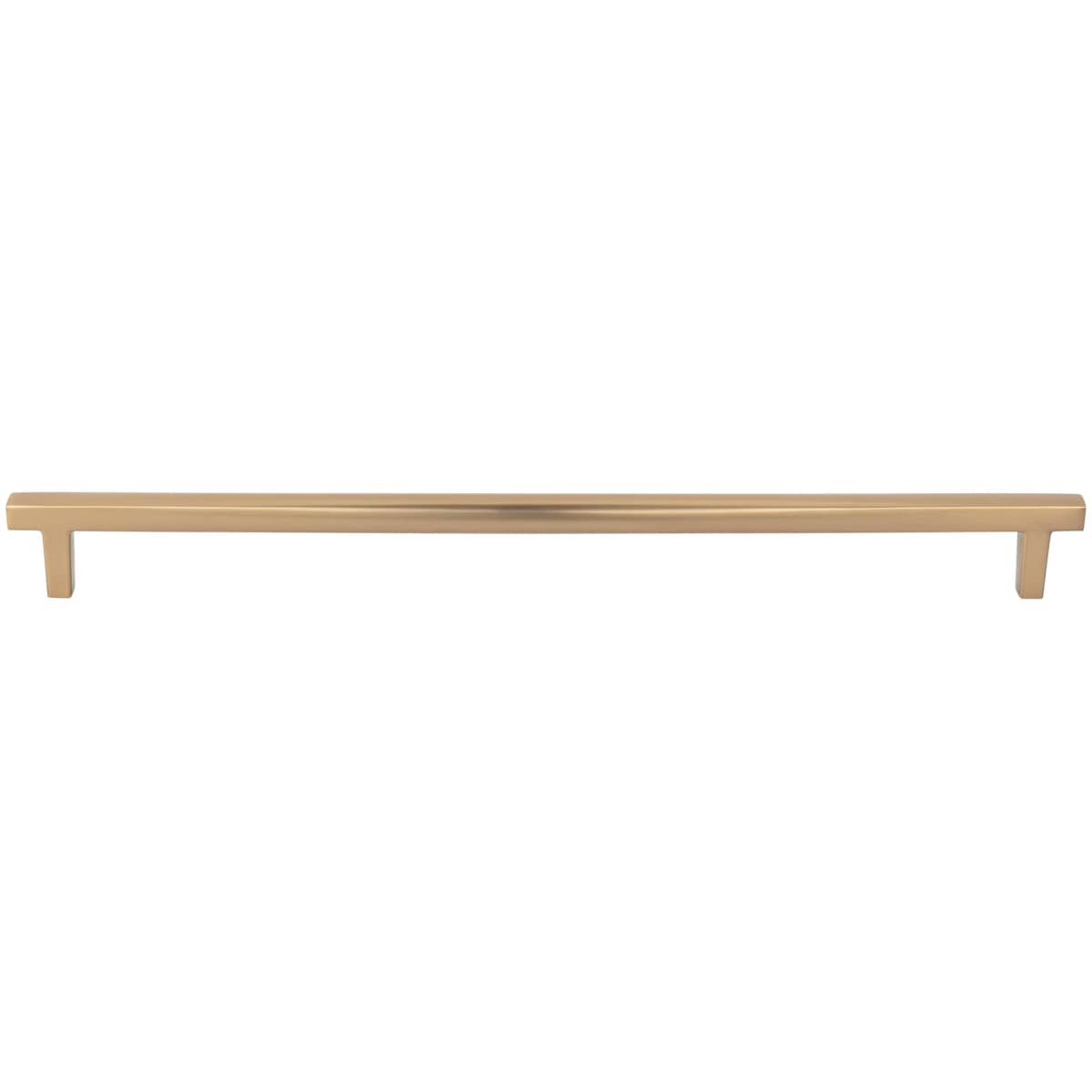 Jeffrey Alexander - 905-305BG - Whitlock 12" Center to Center Contemporary Square Bar Large Cabinet Handle / Drawer Pull in Brushed Gold