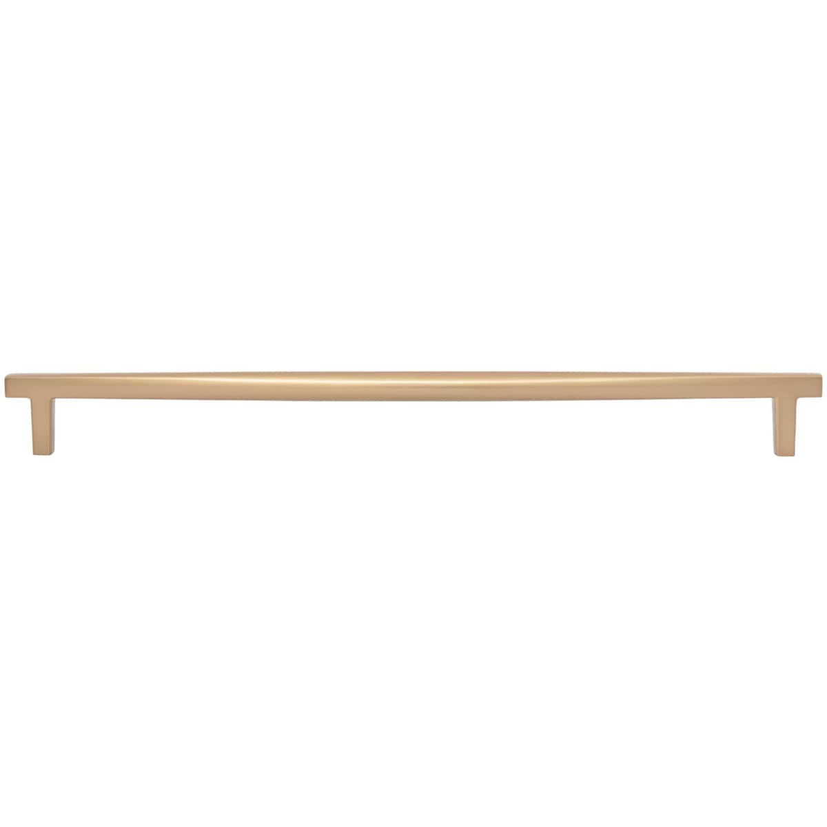 Jeffrey Alexander - 905-305BG - Whitlock 12" Center to Center Contemporary Square Bar Large Cabinet Handle / Drawer Pull in Brushed Gold