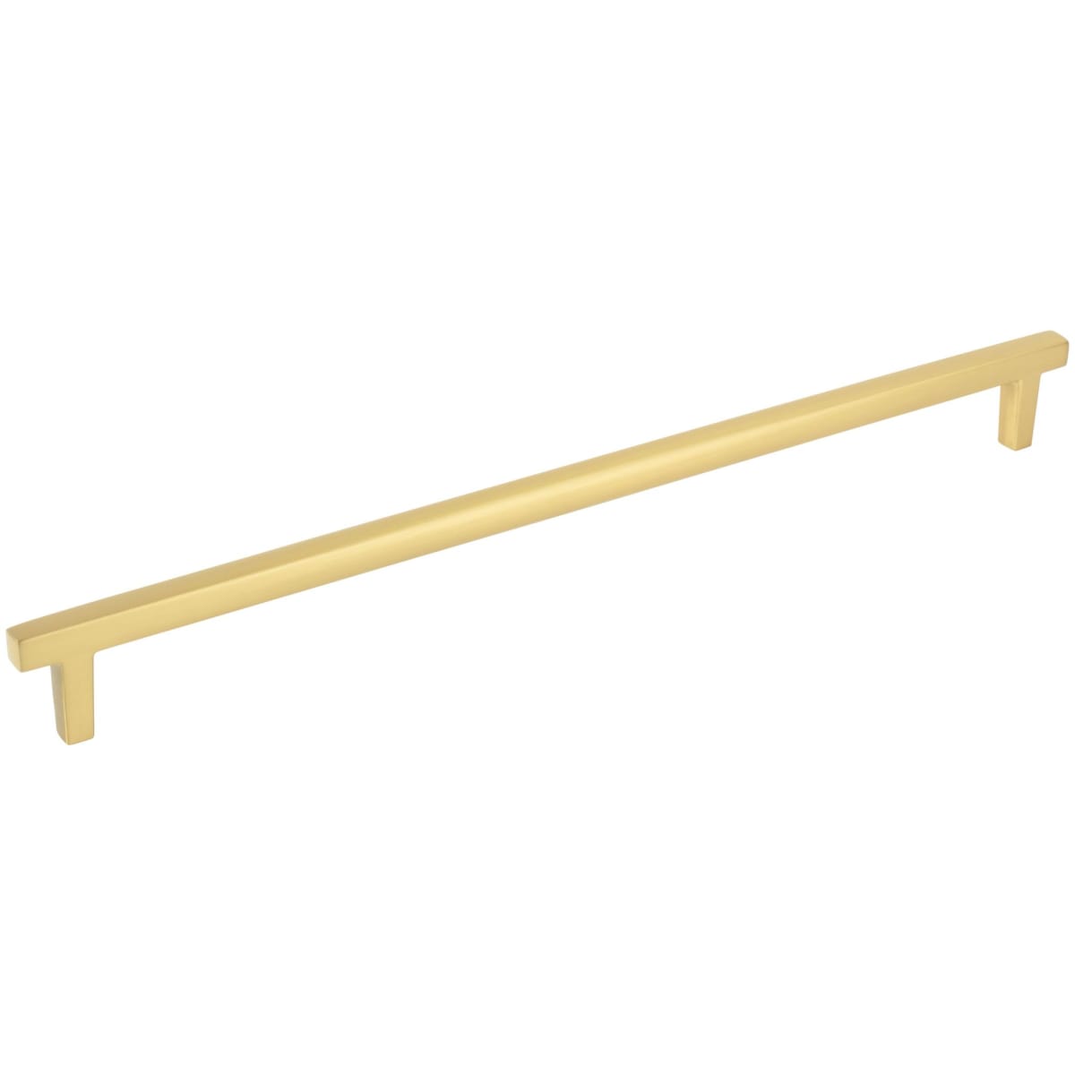 Jeffrey Alexander - 905-305BG - Whitlock 12" Center to Center Contemporary Square Bar Large Cabinet Handle / Drawer Pull in Brushed Gold