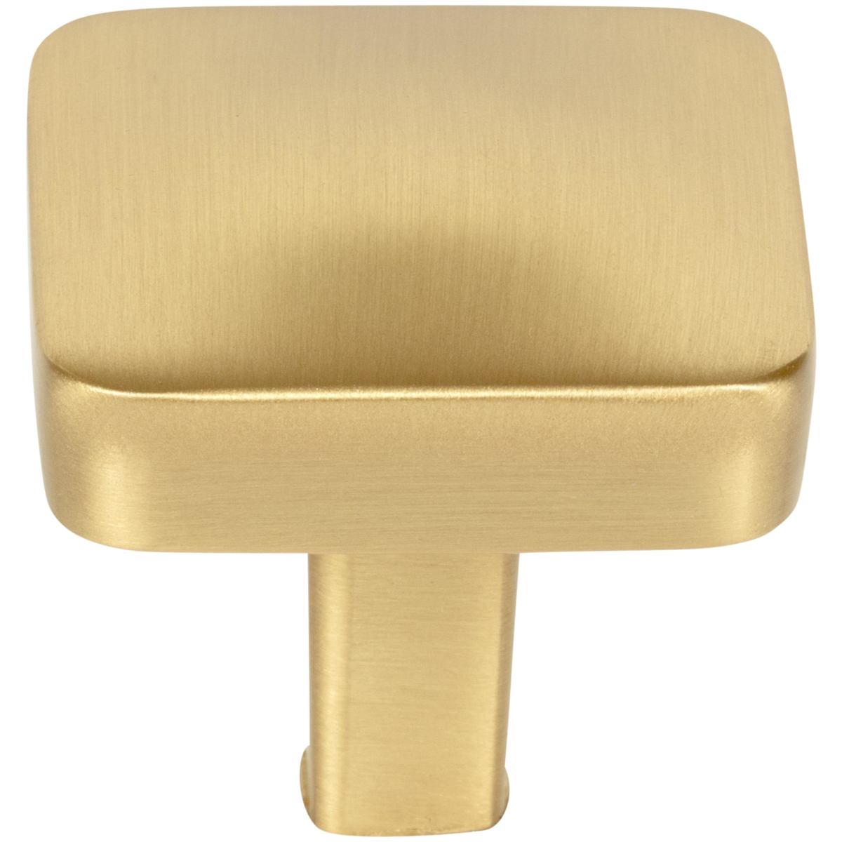 Jeffrey Alexander - 905BG - Whitlock 1-1/4" Square Cabinet / Drawer Knob with Soft Rounded Edges in Brushed Gold