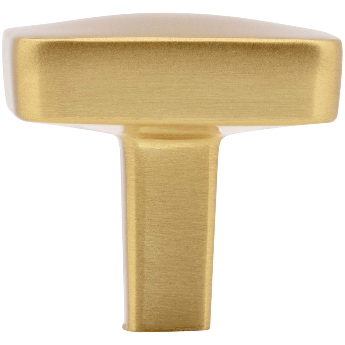 Jeffrey Alexander - 905BG - Whitlock 1-1/4" Square Cabinet / Drawer Knob with Soft Rounded Edges in Brushed Gold