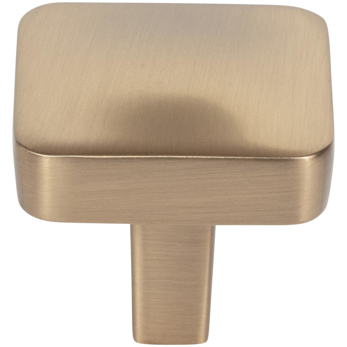 Jeffrey Alexander - 905BG - Whitlock 1-1/4" Square Cabinet / Drawer Knob with Soft Rounded Edges in Brushed Gold