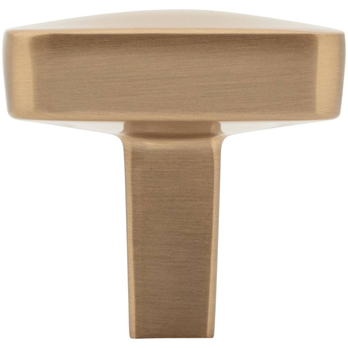 Jeffrey Alexander - 905BG - Whitlock 1-1/4" Square Cabinet / Drawer Knob with Soft Rounded Edges in Brushed Gold
