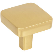 Jeffrey Alexander - 905BG - Whitlock 1-1/4" Square Cabinet / Drawer Knob with Soft Rounded Edges in Brushed Gold
