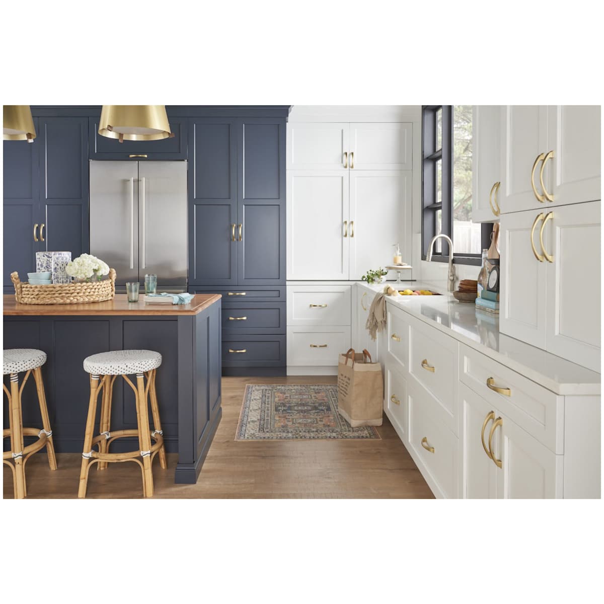 Jeffrey Alexander - 944-128NI - Roman 5-1/16" (128mm) Center to Center Thick Arch Cabinet Handle / Drawer Pull in Polished Nickel