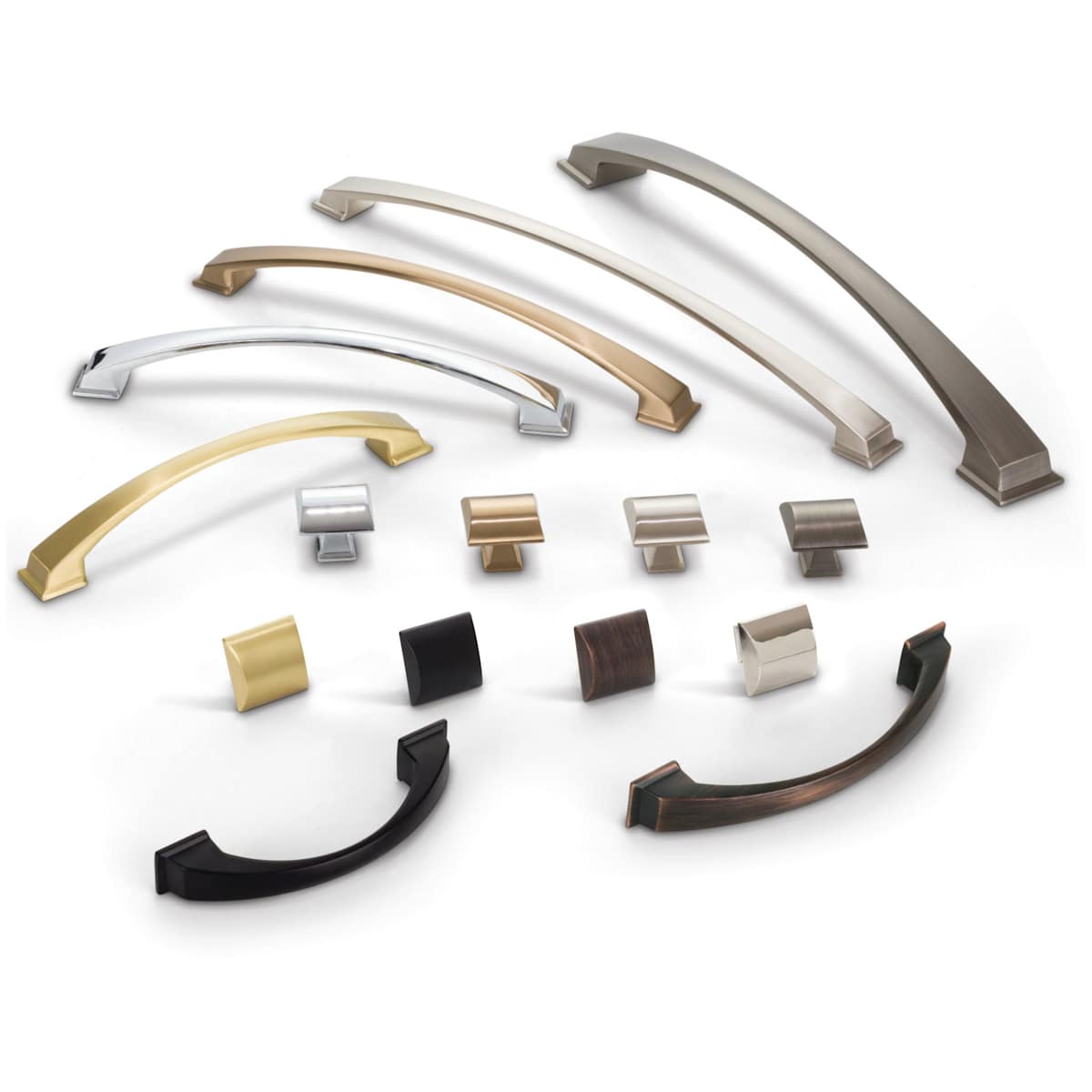 Jeffrey Alexander - 944-128NI - Roman 5-1/16" (128mm) Center to Center Thick Arch Cabinet Handle / Drawer Pull in Polished Nickel