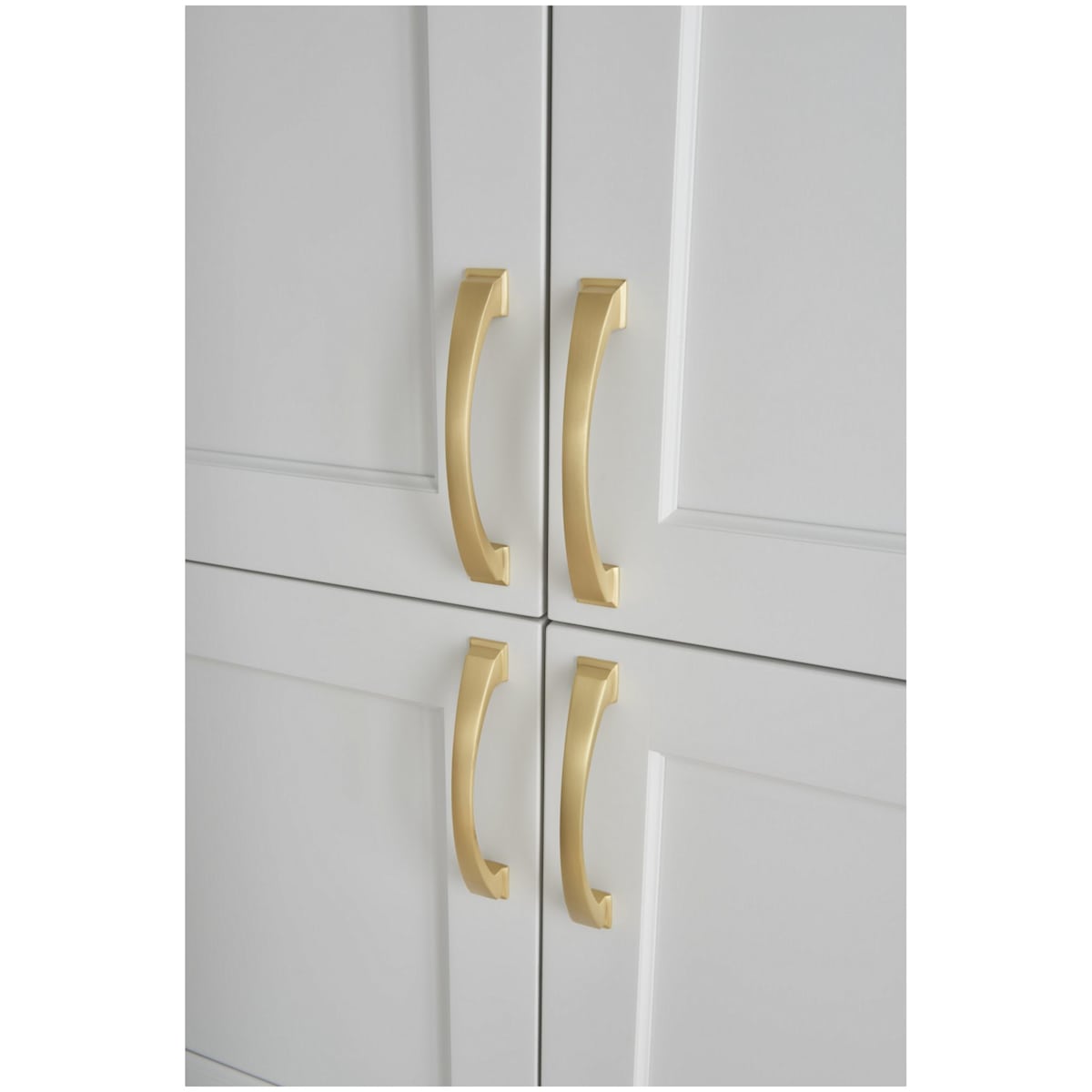 Jeffrey Alexander - 944-192SN - Roman 7-9/16" Center to Center Arch Bow Compliant Cabinet Handle / Drawer Pull in Satin Nickel