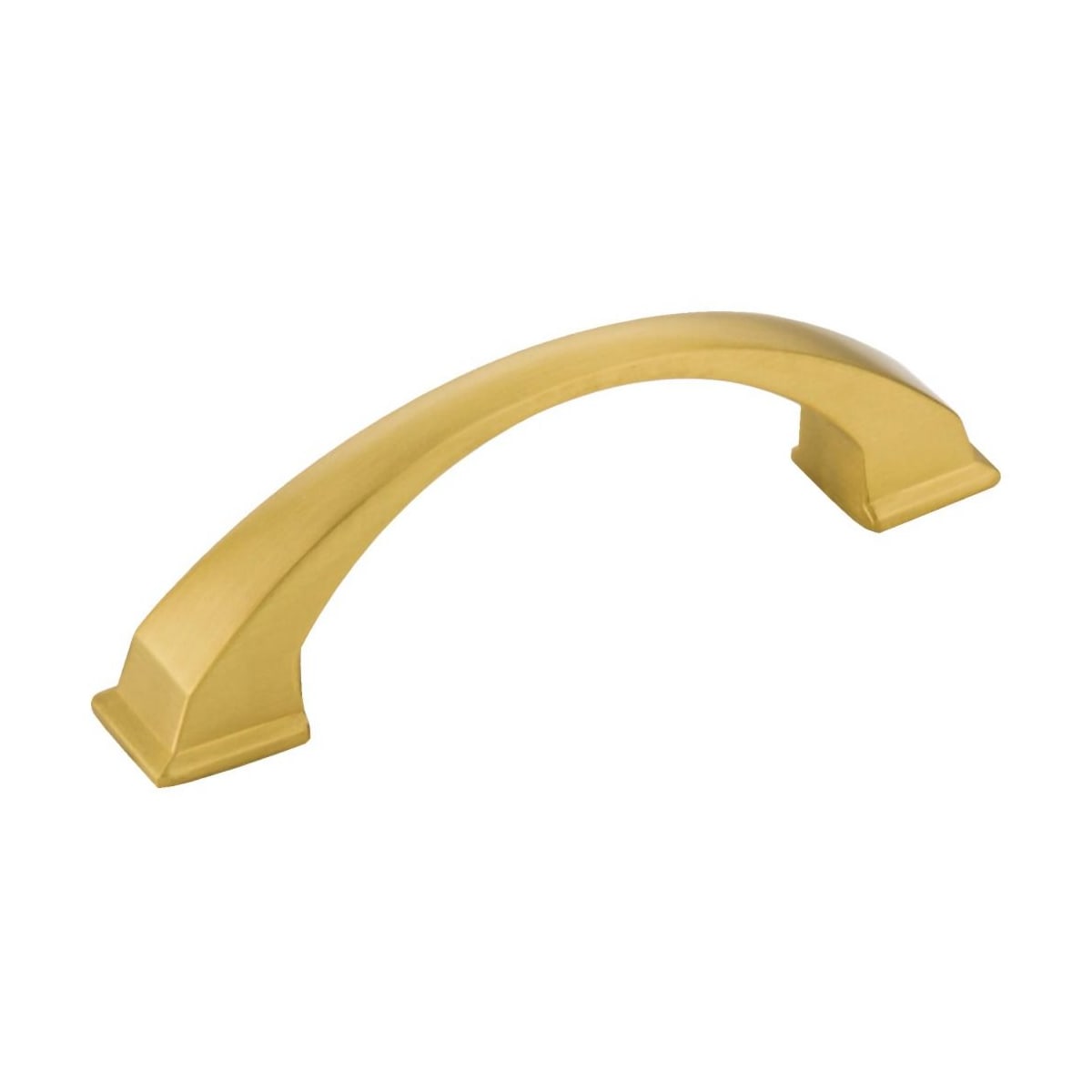 Jeffrey Alexander - 944-96BG - Roman 3-3/4" Center to Center Contemporary Arch Bow Cabinet Handle / Drawer Pull in Brushed Gold