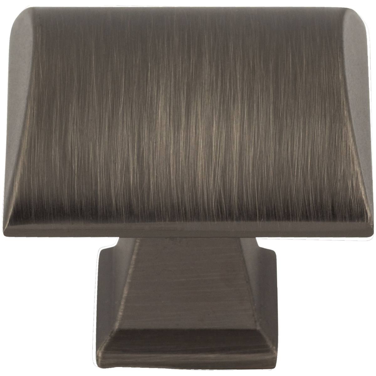 Jeffrey Alexander - 944BNBDL - Roman 1-1/4" Square Dome Cabinet Knob / Drawer Knob in Brushed Pewter