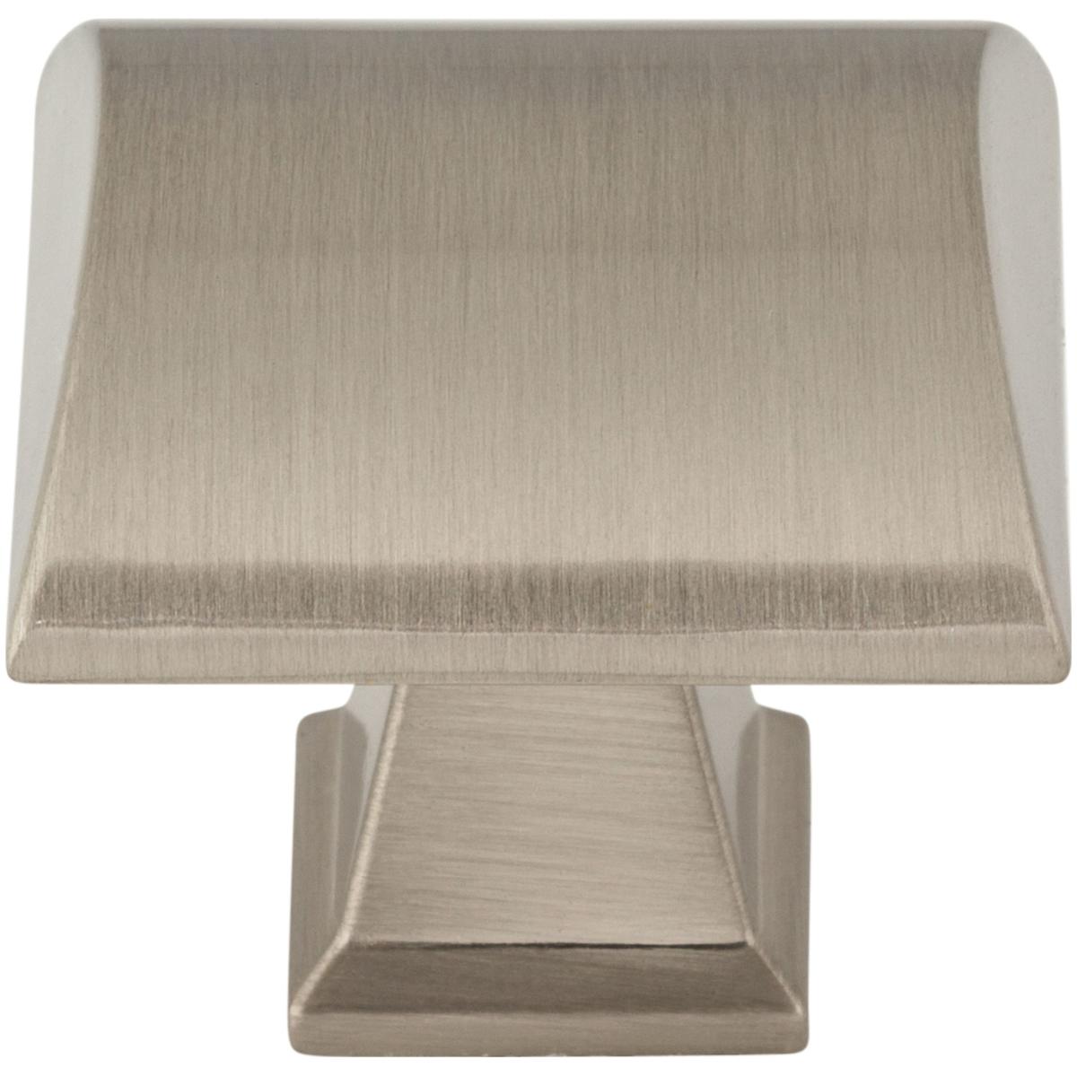 Jeffrey Alexander - 944BNBDL - Roman 1-1/4" Square Dome Cabinet Knob / Drawer Knob in Brushed Pewter