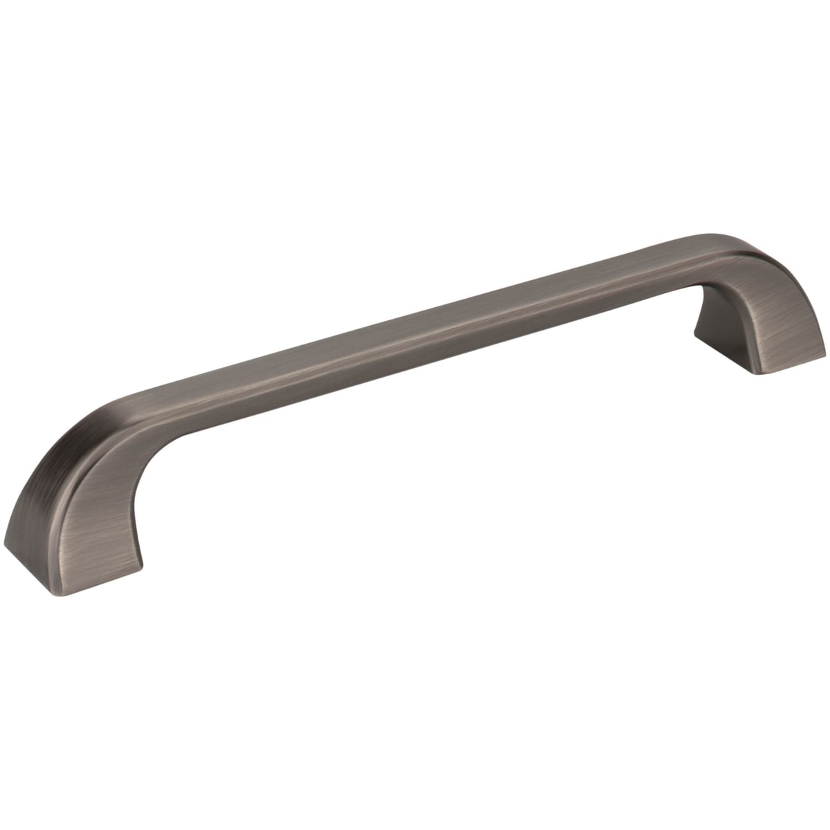 Jeffrey Alexander - 972-160BNBDL - Marlo 6-5/16" (160mm) Center to Center Soft Curved Square Cabinet Handle / Drawer Pull in Brushed Pewter