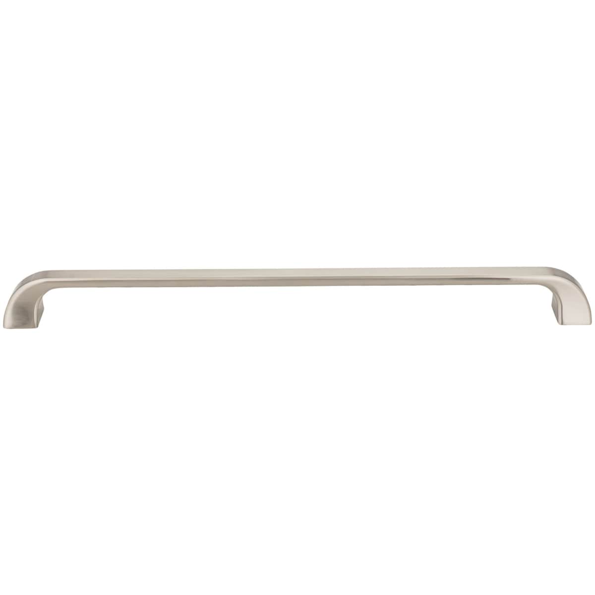 Jeffrey Alexander - 972-305SN - Marlo 12" Center to Center Curved Contemporary Large Cabinet Handle / Drawer Pull in Satin Nickel