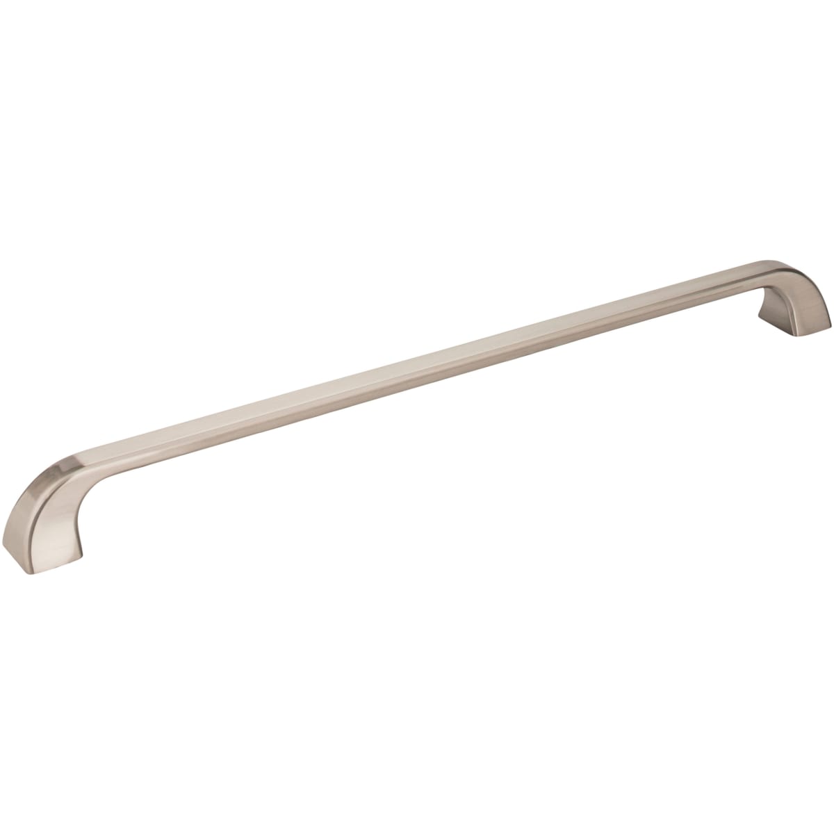 Jeffrey Alexander - 972-305SN - Marlo 12" Center to Center Curved Contemporary Large Cabinet Handle / Drawer Pull in Satin Nickel