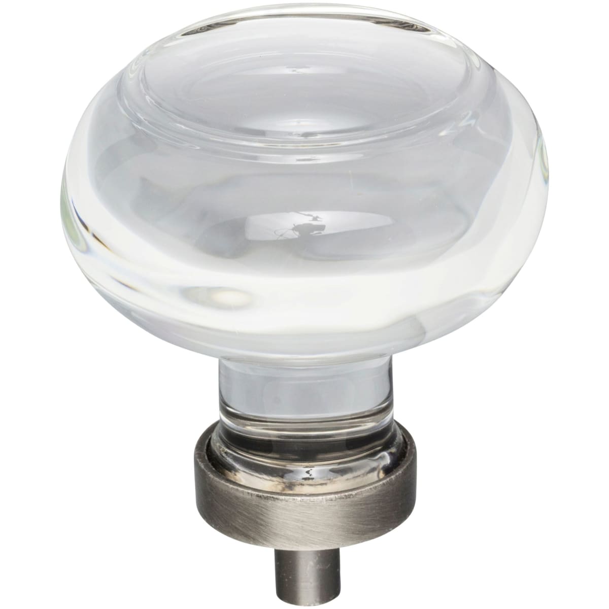 Harlow 1-3/4" Glam Round Button Glass Cabinet Knob / Drawer Knob