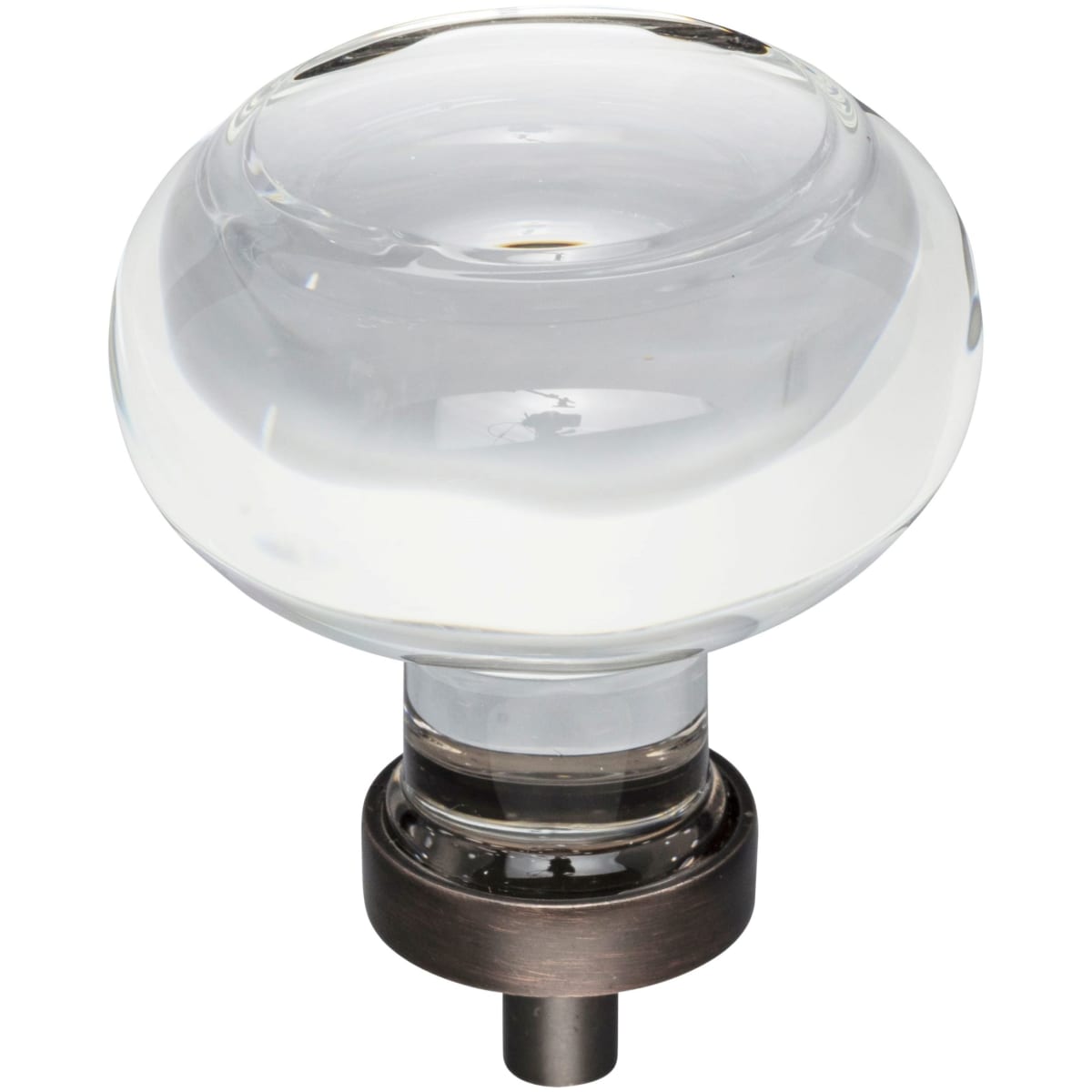 Harlow 1-3/4" Glam Round Button Glass Cabinet Knob / Drawer Knob