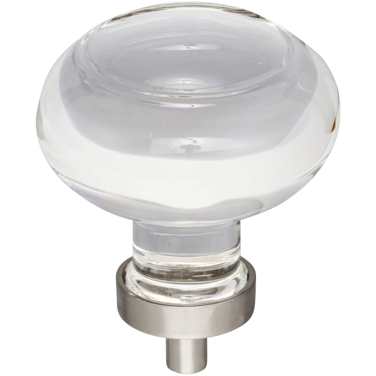 Harlow 1-3/4" Glam Round Button Glass Cabinet Knob / Drawer Knob