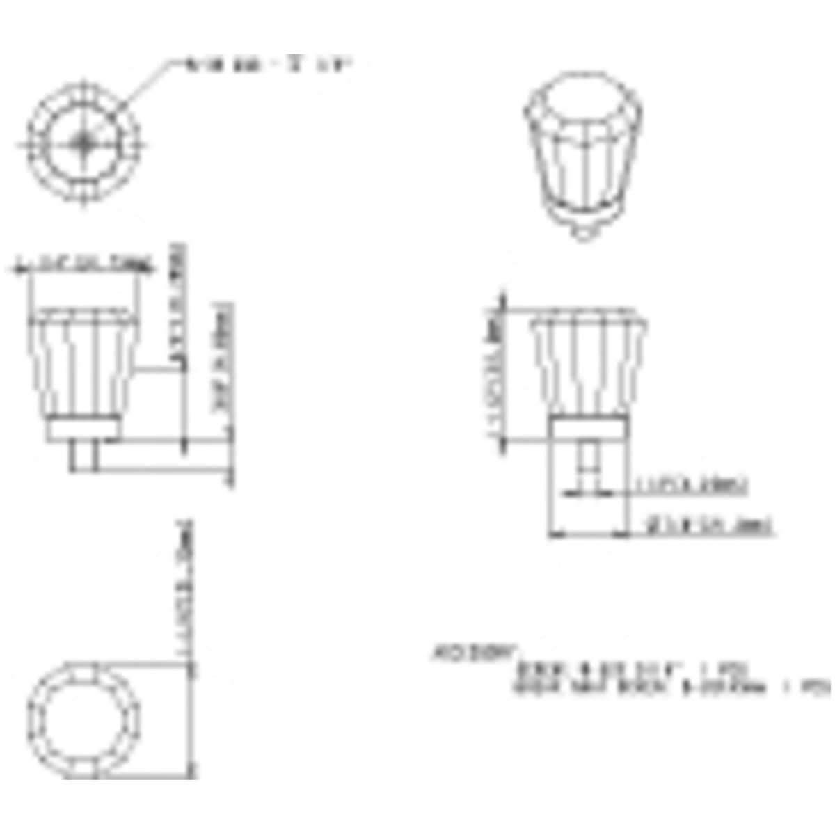 Jeffrey Alexander - G150L-SN - Harlow 1-1/4" Vintage Glam Faceted Glass Cabinet Knob / Drawer Knob in Satin Nickel