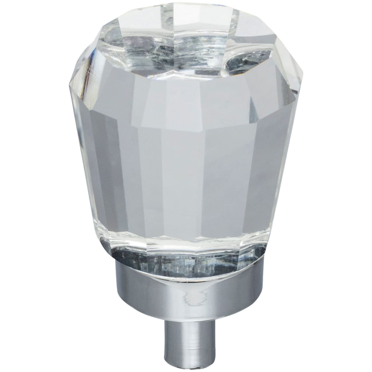 Harlow 1" Geometric Faceted Glass Vintage Glam Cabinet Knob / Drawer Knob