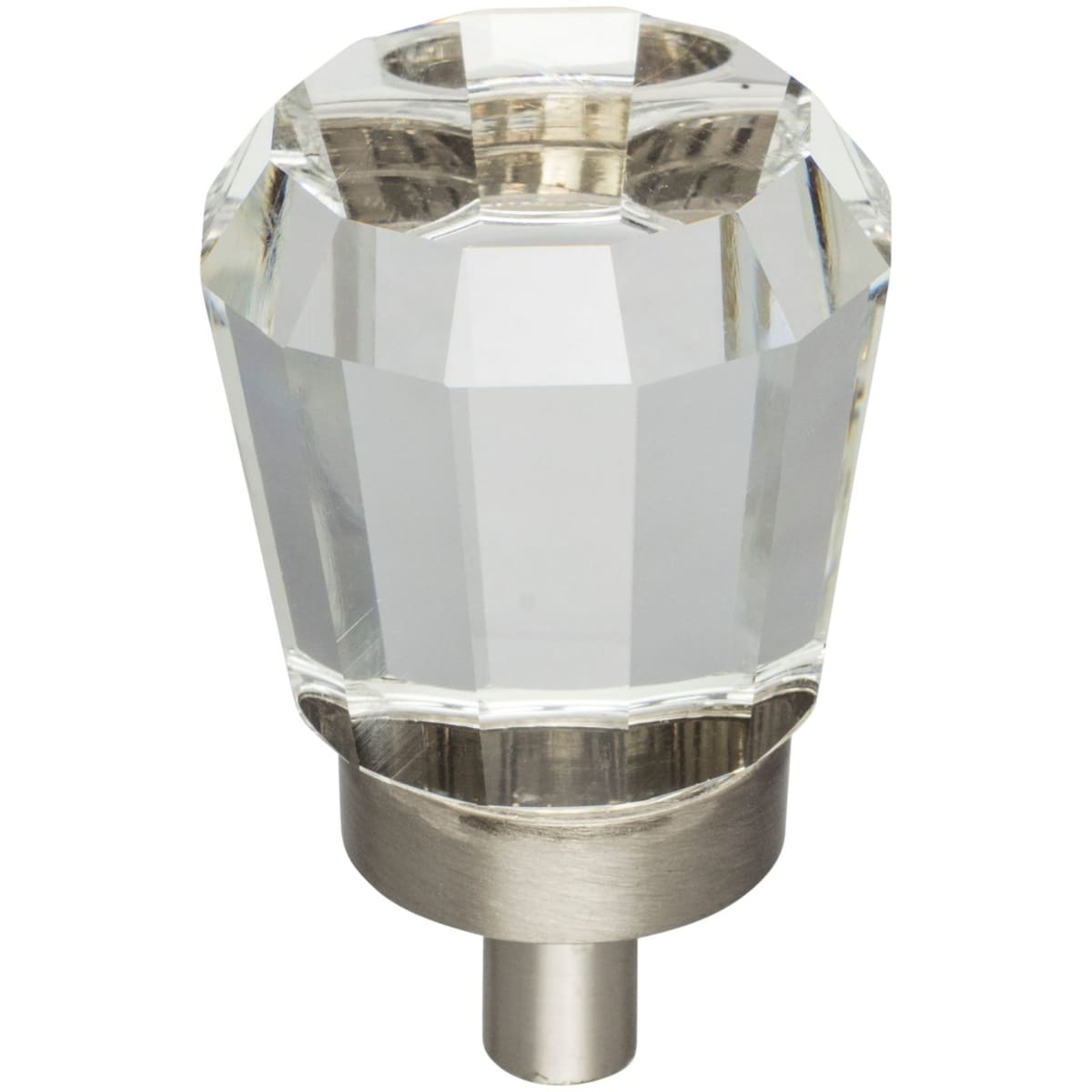 Harlow 1" Geometric Faceted Glass Vintage Glam Cabinet Knob / Drawer Knob