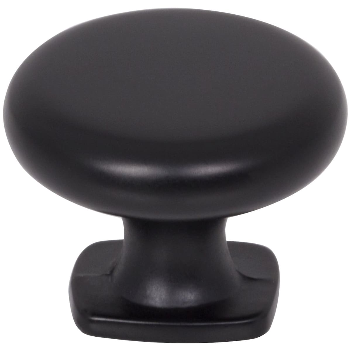 Jeffrey Alexander - MO6303NI - Belcastel 1 - 1-3/8" Traditional Classic Round Mushroom Cabinet Knob with Square Platform Base in Polished Nickel