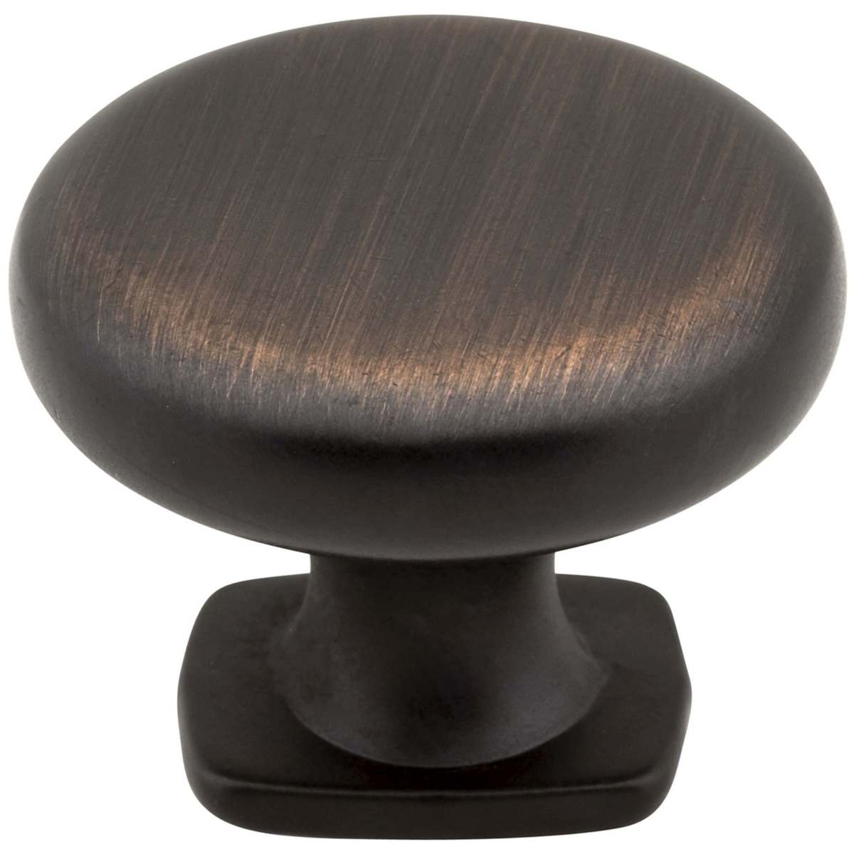 Jeffrey Alexander - MO6303NI - Belcastel 1 - 1-3/8" Traditional Classic Round Mushroom Cabinet Knob with Square Platform Base in Polished Nickel