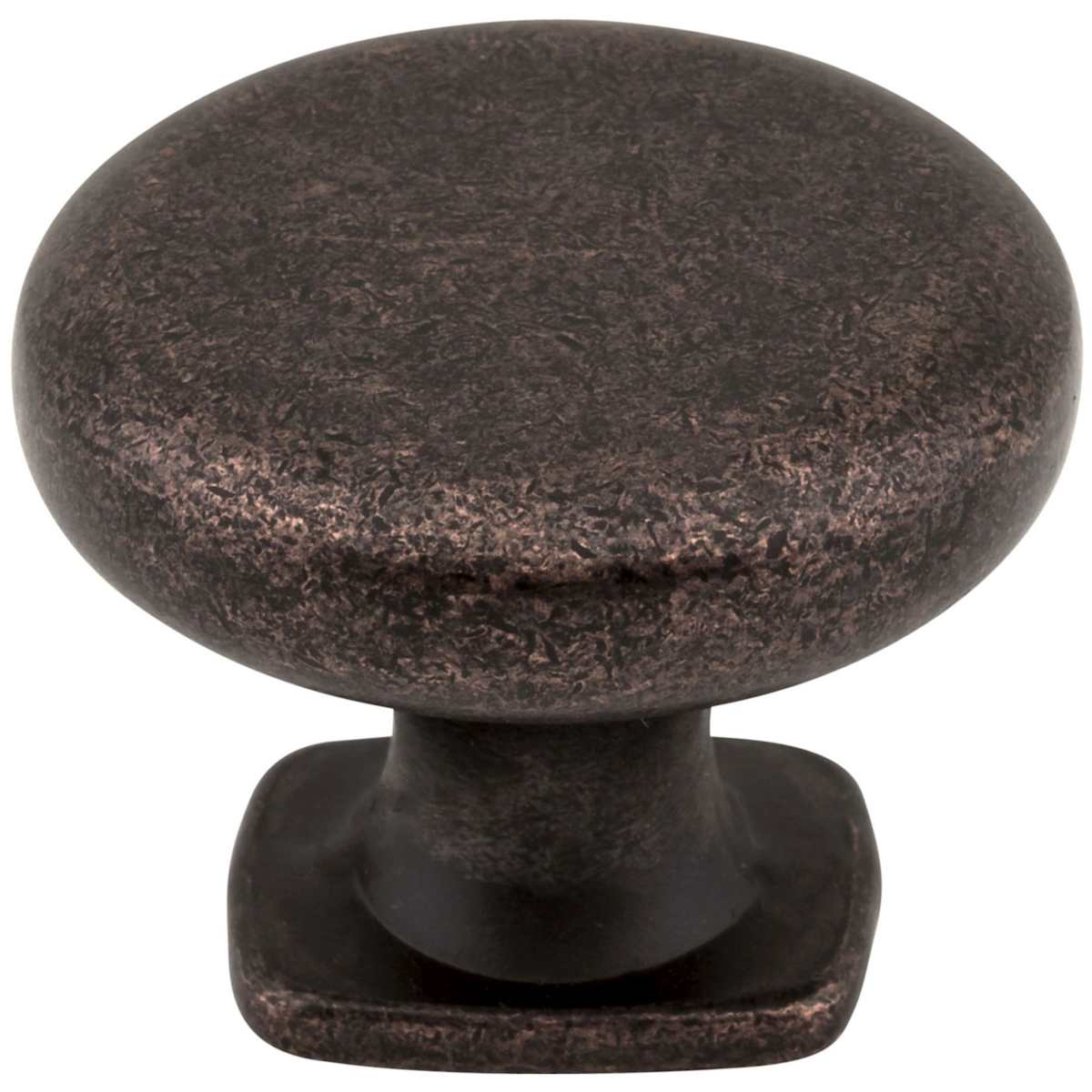 Jeffrey Alexander - MO6303NI - Belcastel 1 - 1-3/8" Traditional Classic Round Mushroom Cabinet Knob with Square Platform Base in Polished Nickel