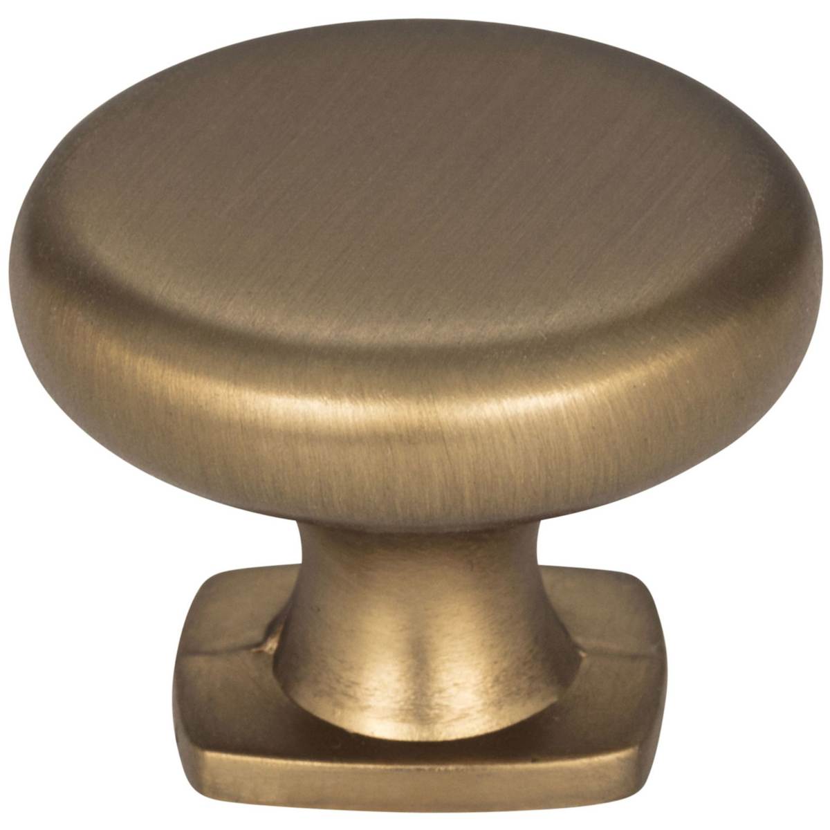 Jeffrey Alexander - MO6303NI - Belcastel 1 - 1-3/8" Traditional Classic Round Mushroom Cabinet Knob with Square Platform Base in Polished Nickel